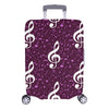 Purple Music Luggage Cover (26"-28")