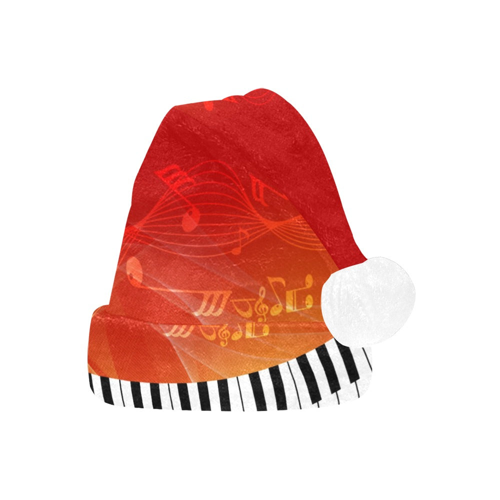 Piano Orange Christmas Santa Hat