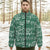 Music Green Print Unisex Down Jacket