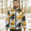 Grand Piano Print Unisex Down Jacket