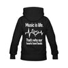 [USA Only] Music Is Life Men's Hoodie (Back Print)