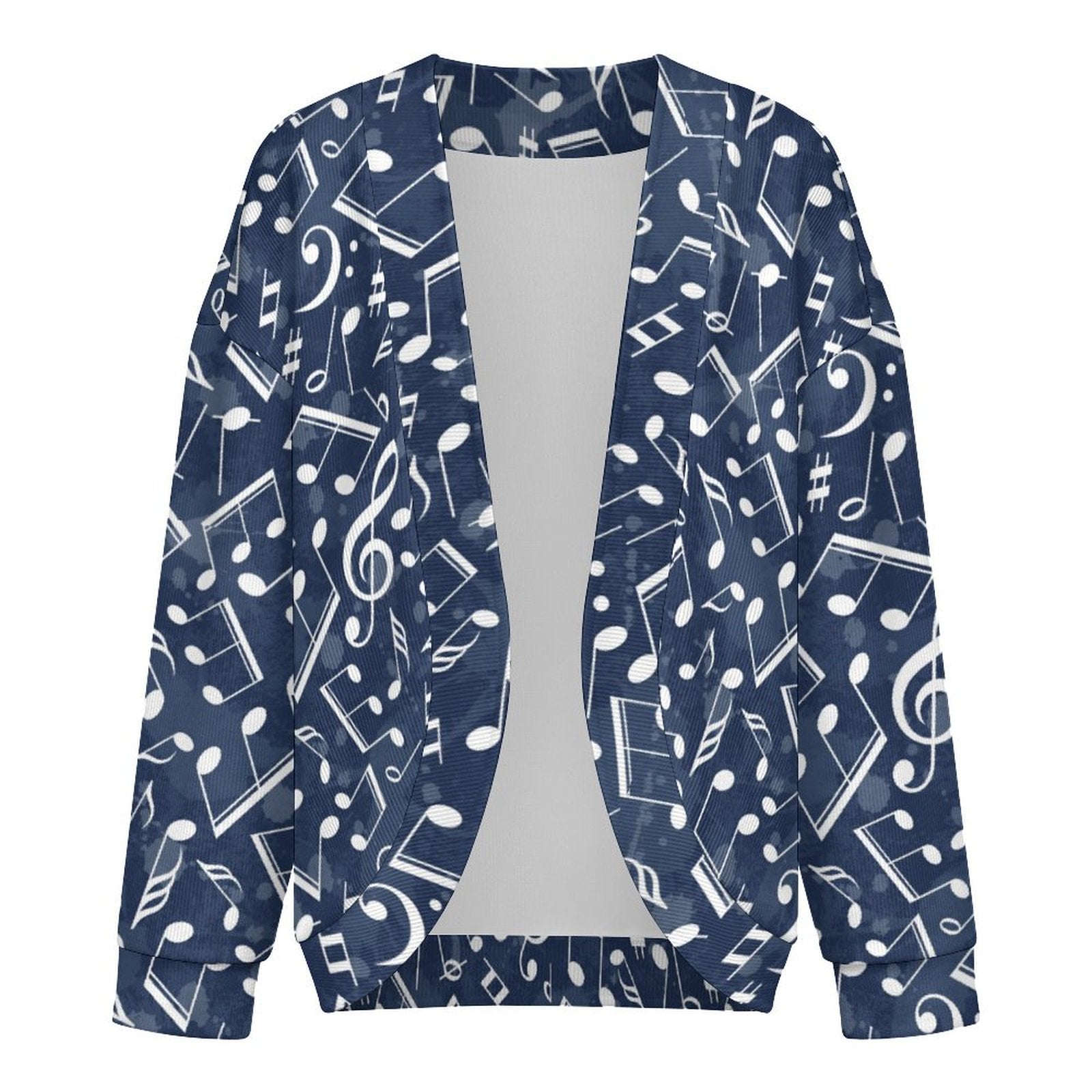 Music Blue Women's Drop Shoulder Cardigan