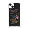 Music Is Life Quote Black iPhone Phone Case