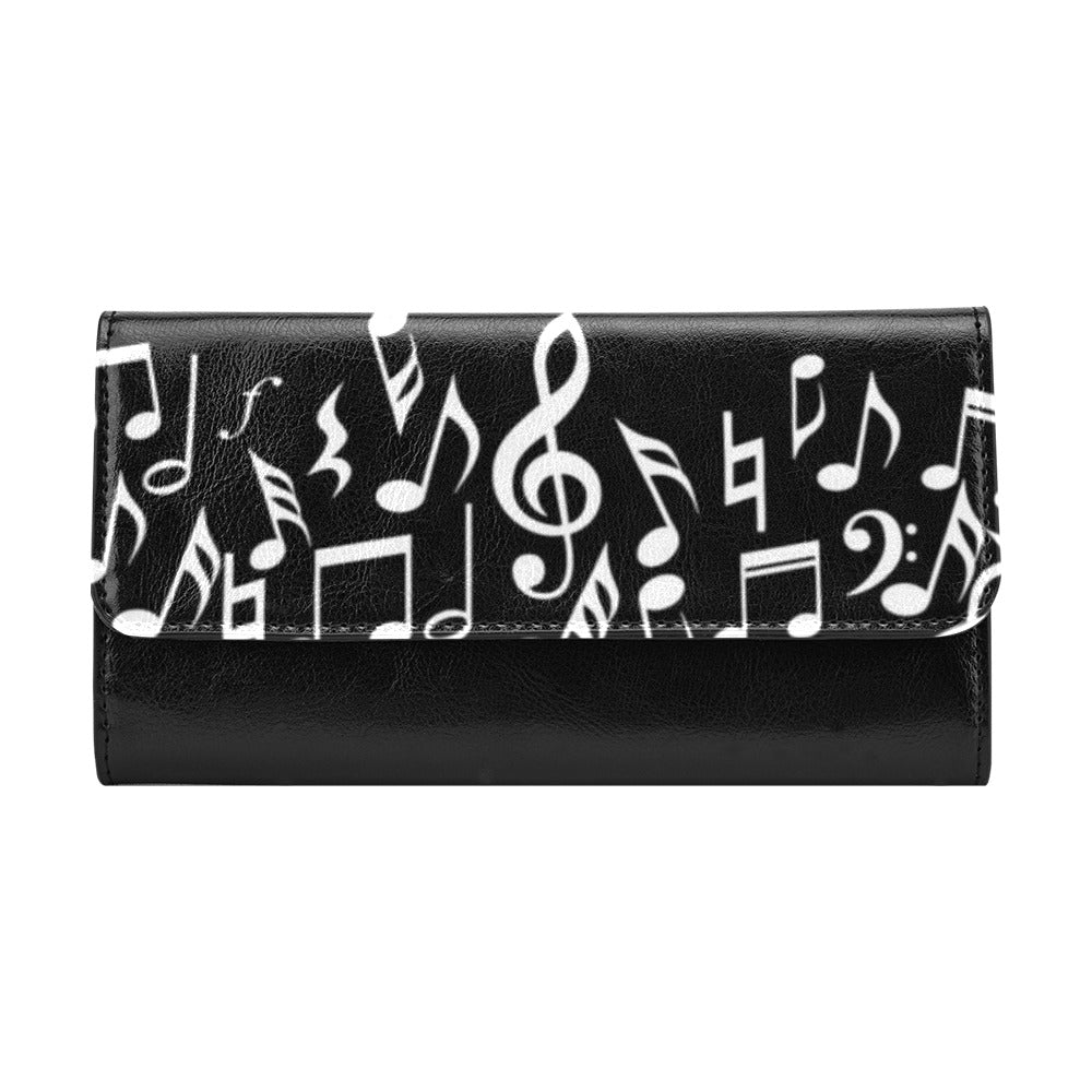 Elegant Music Women's Trifold Wallet
