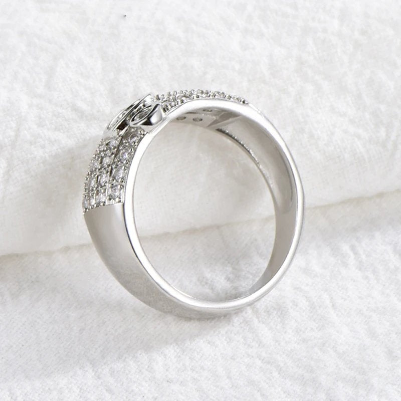 Rhinestone Treble Ring - Artistic Pod