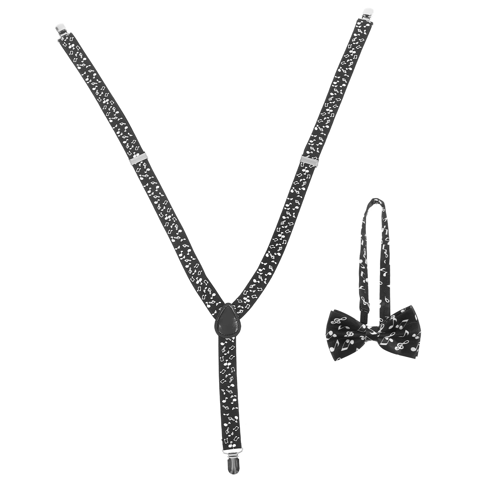 Adult Music Suspender & Bow Tie Suit Set