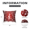 Red Music Christmas Peach Skin Pillowcase Set