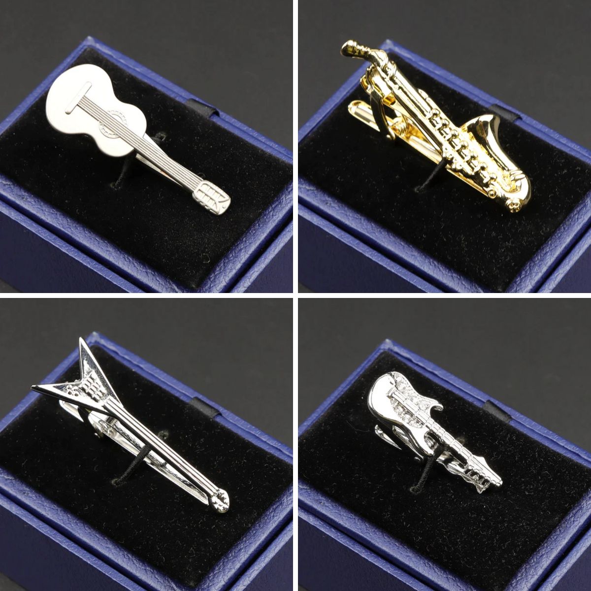Guitar & Saxophone Tie Clip