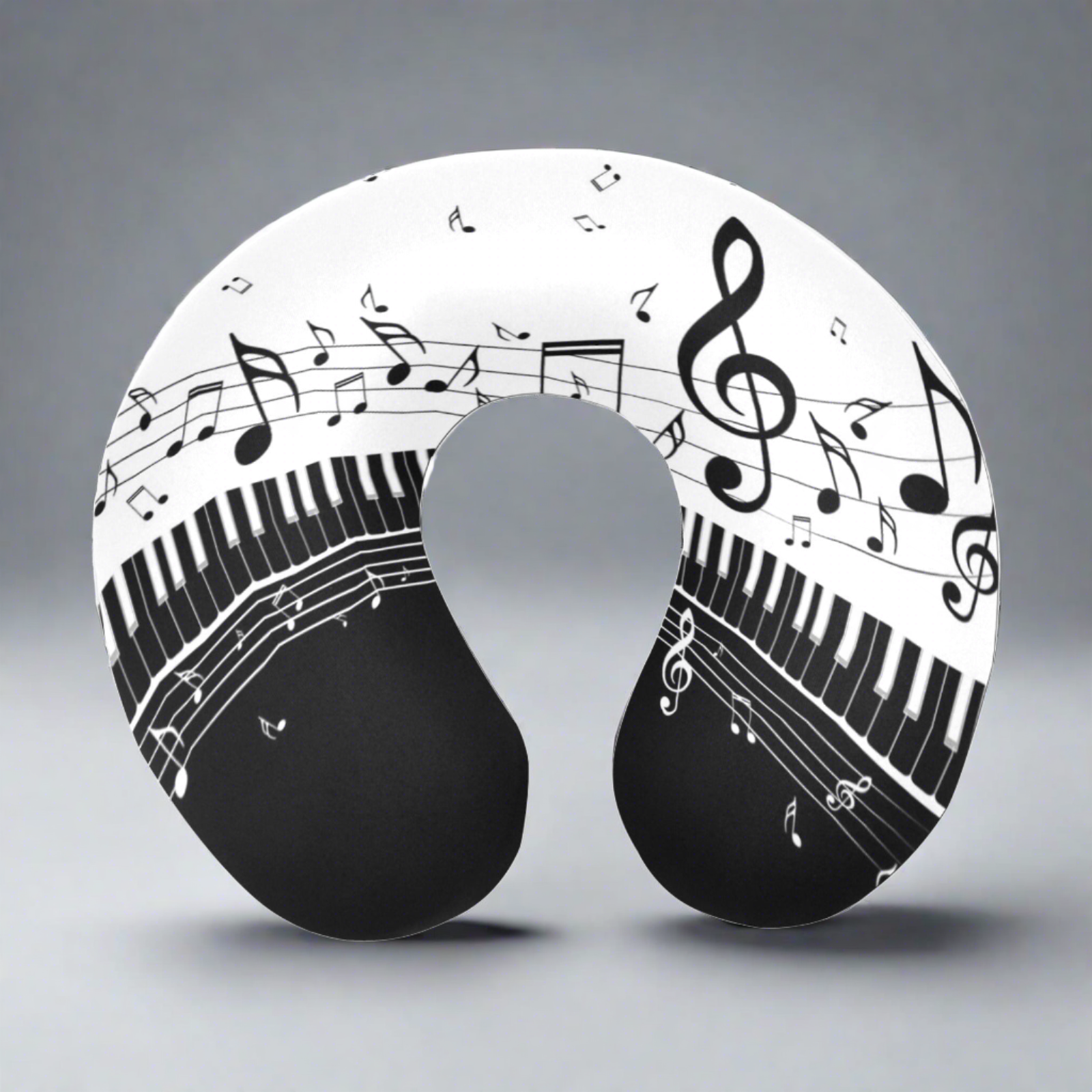Piano & Music U-Shaped Travel Neck Pillow