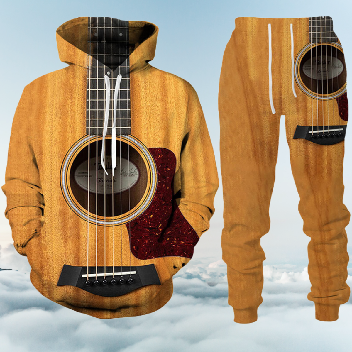 Guitar Art 3D Tracksuit Set