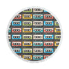 Colorful Cassette Round Beach Blanket