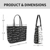 Bi-tone Music Chic Leather Tote Bag