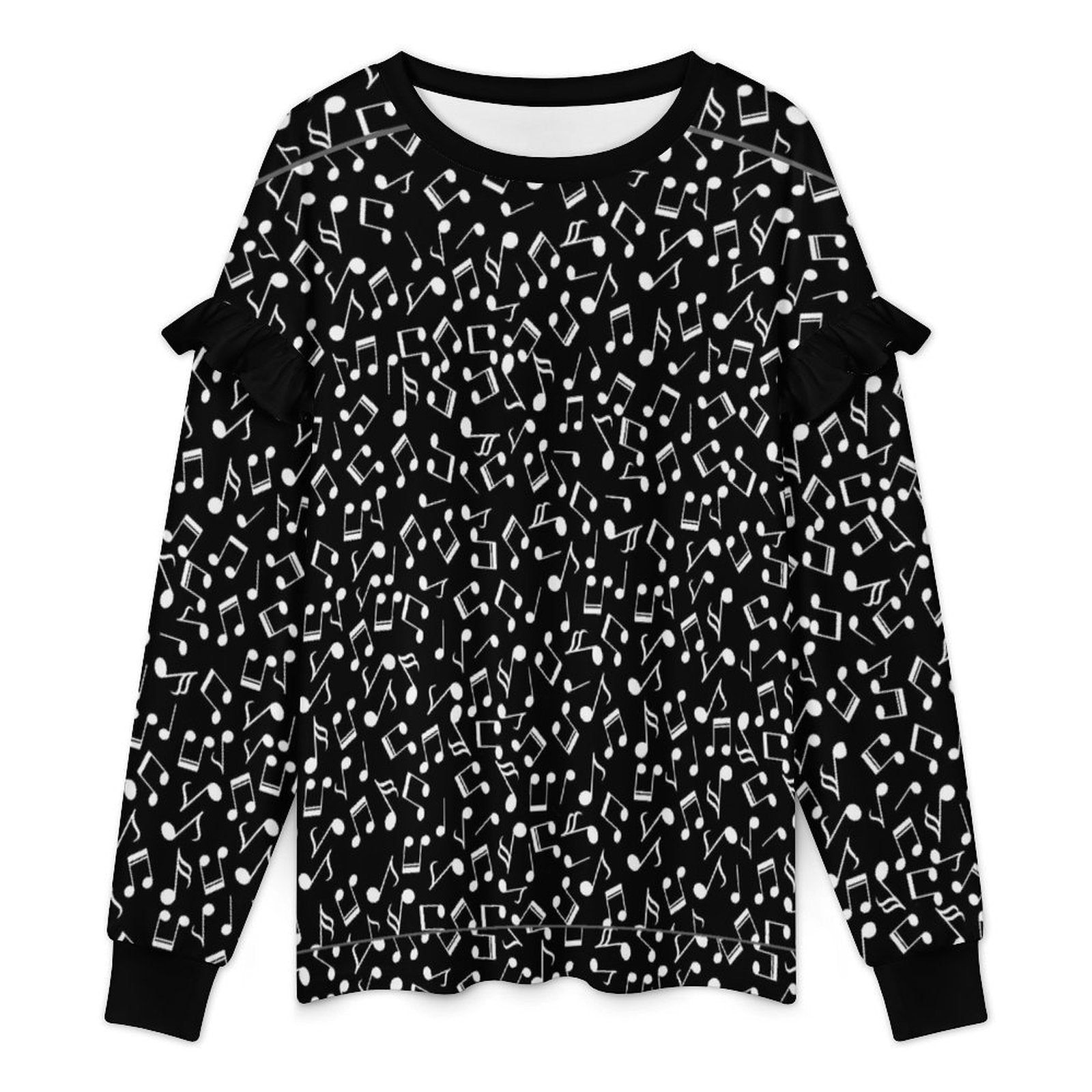 Music Women’s Ruffle Shoulder Sweatshirt