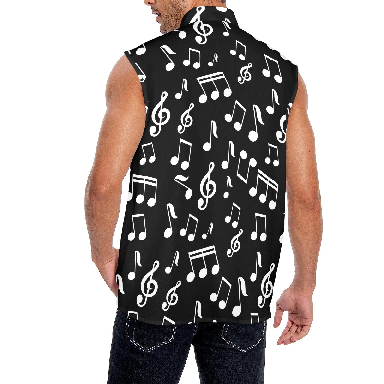 Music Dark Men's Sleeveless Shirt