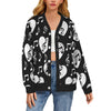 Music Heart Print Button Up Women's Cardigan