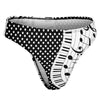 Music Cute Dots Pattern Women's Cotton Underwear