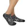 Music Notes Black Women's Ankle Socks