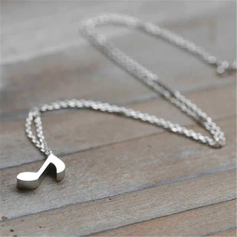 8th Note Pendant Necklace - Artistic Pod