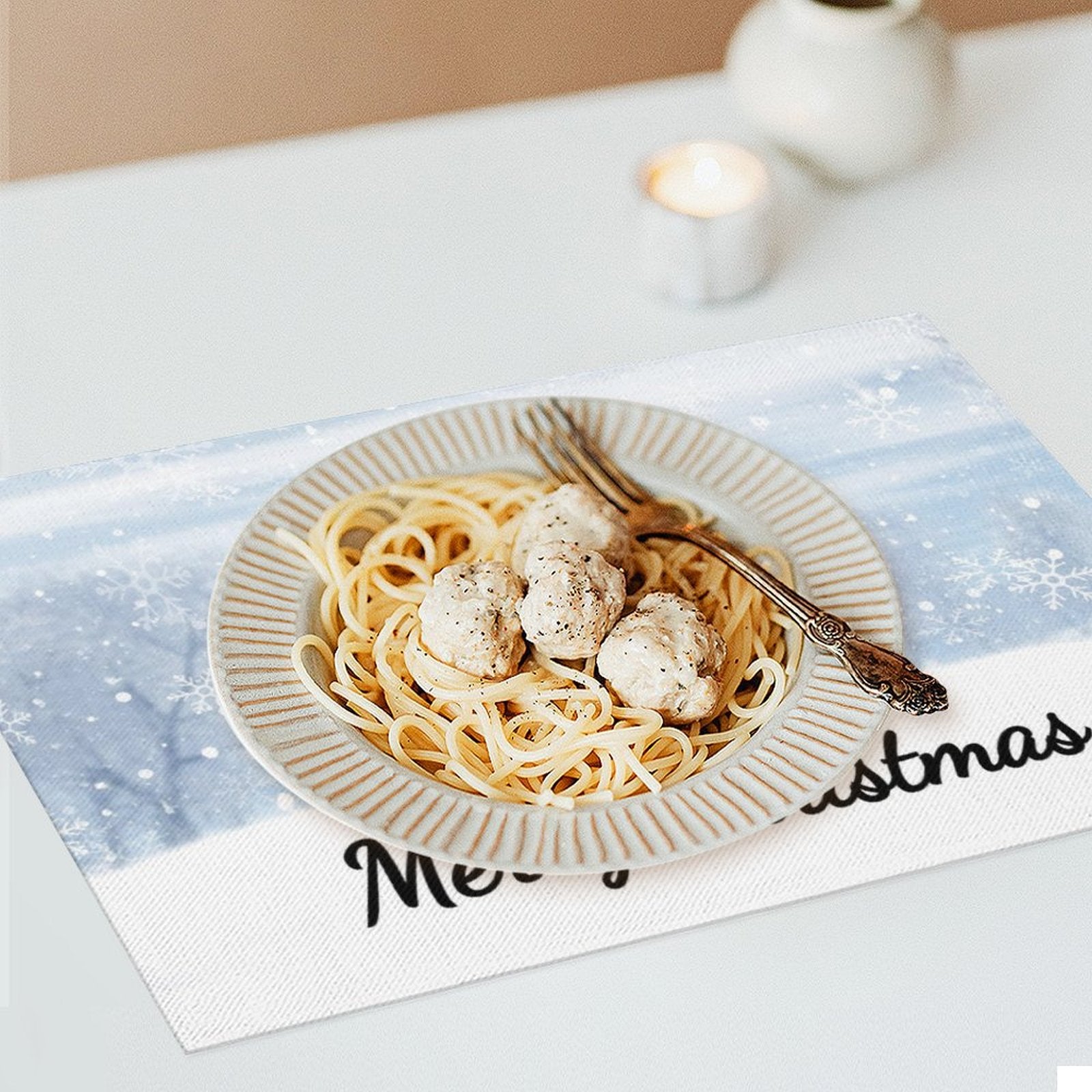 Music Treble Clef Christmas PVC Placemats