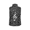 Music Treble Clef Women's Padded Vest