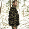 Music Pattern Black Unisex Down Jacket