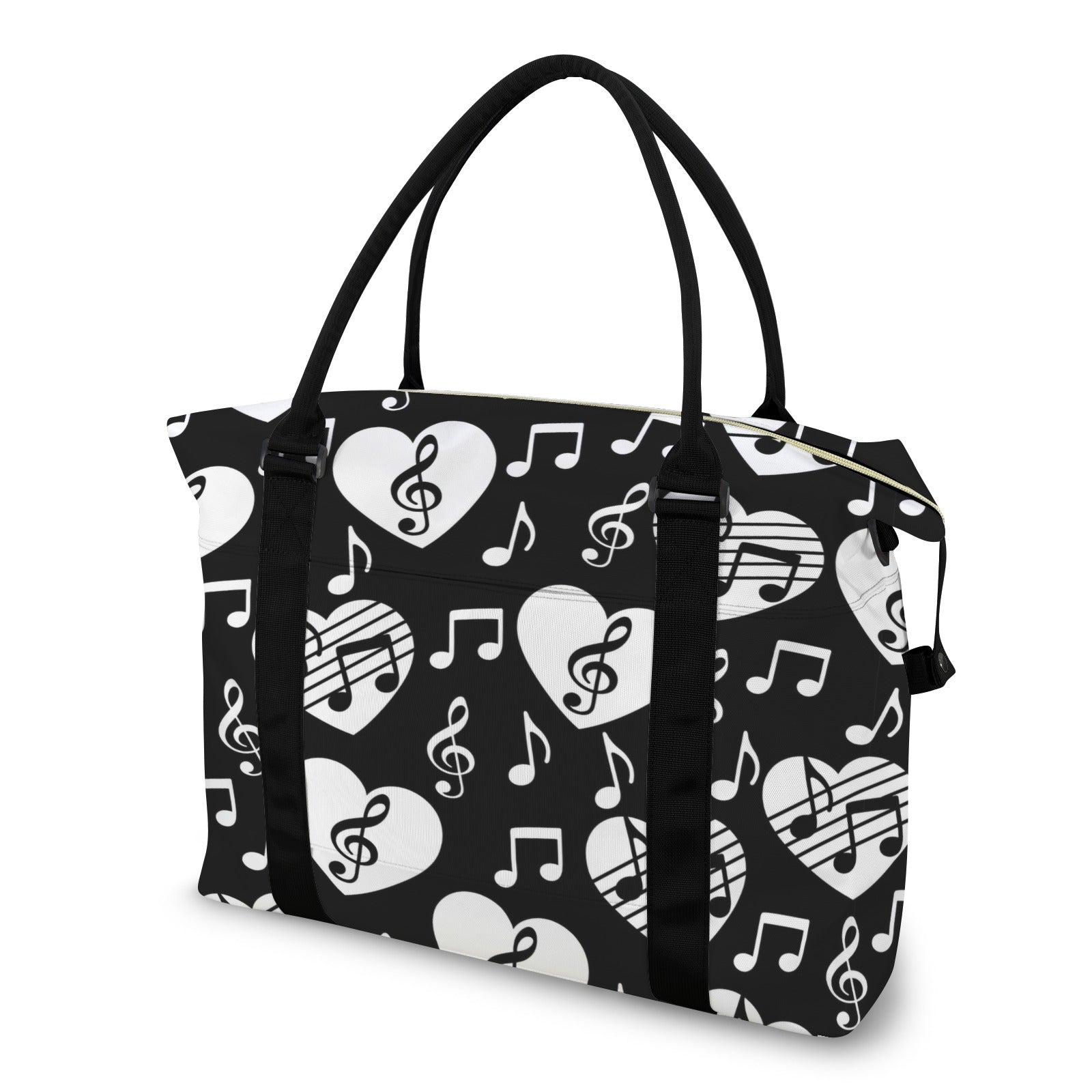 Music Heart Large Travel Bag