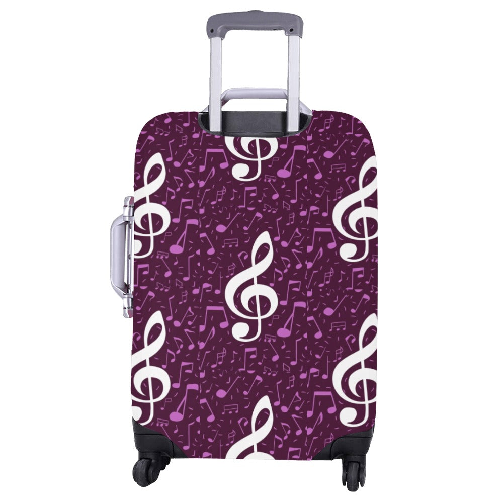 Purple Music Luggage Cover (26"-28")