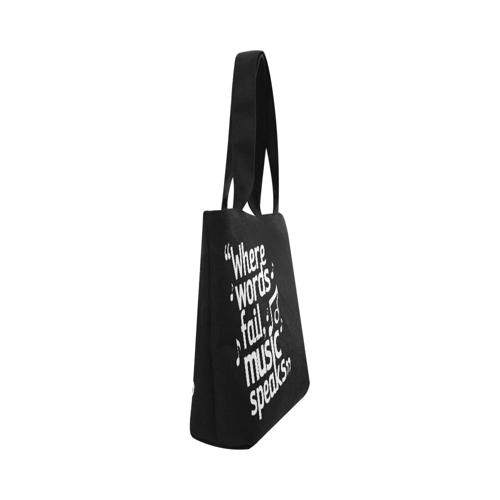 Music Speaks Canvas Tote Bag