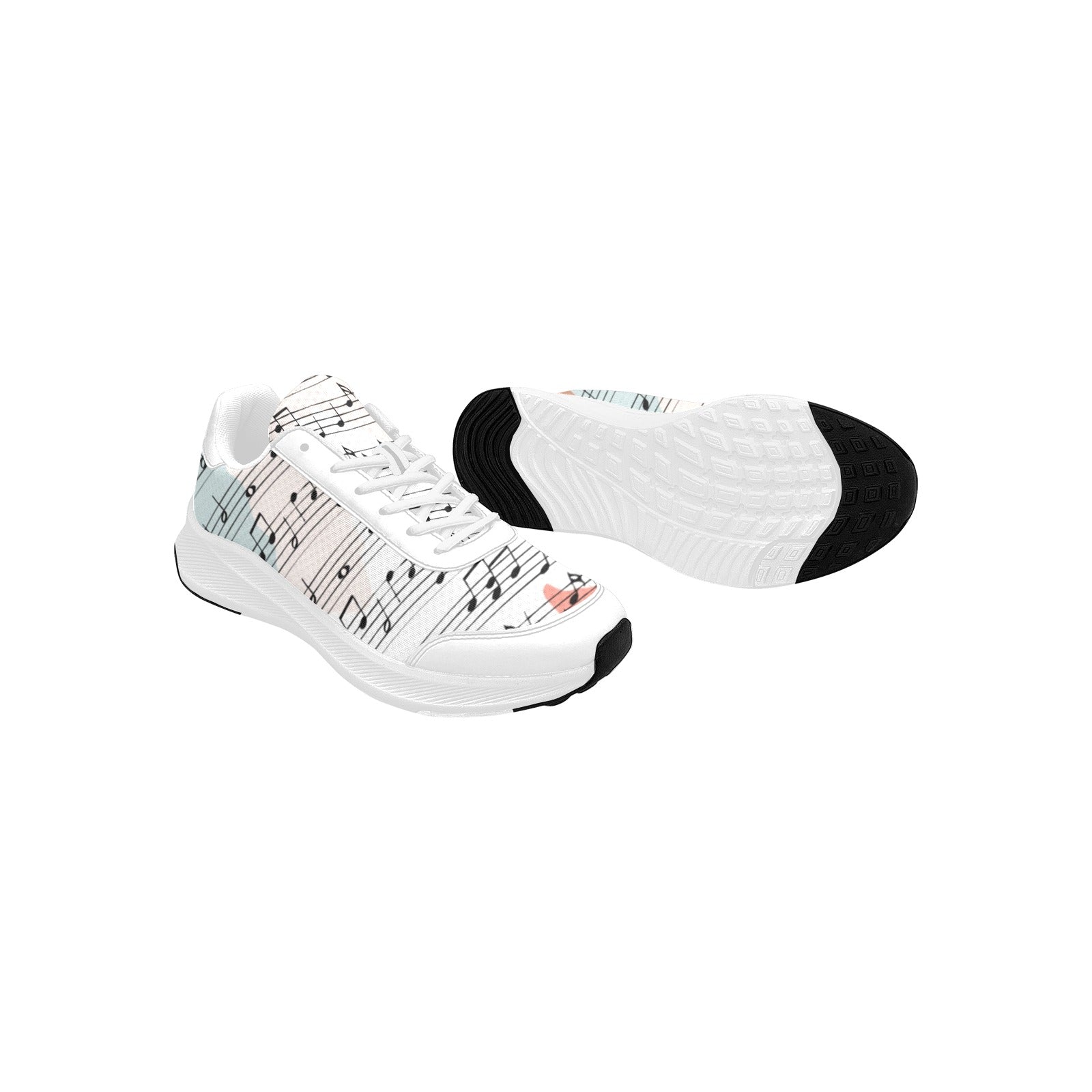 Triple Colors Music Women's Mudguard Running Shoes
