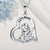 Playing Violin Heart-shaped Pendant Necklace