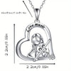 Playing Violin Heart-shaped Pendant Necklace