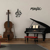 2pcs/set Creative Music Metal Wall Decor