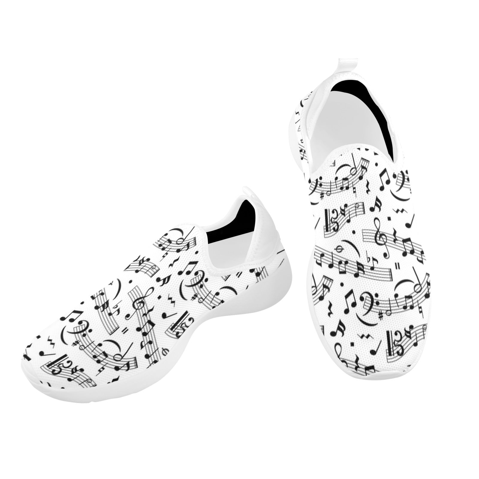 Random Music Fly Weave Women's Sneakers (Drop-in-Heel)