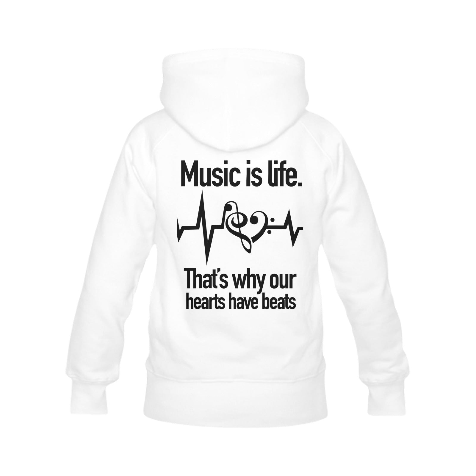 [USA Only] Music Is Life Men's Hoodie (Back Print)