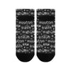 Music Scores Black Women's Ankle Socks