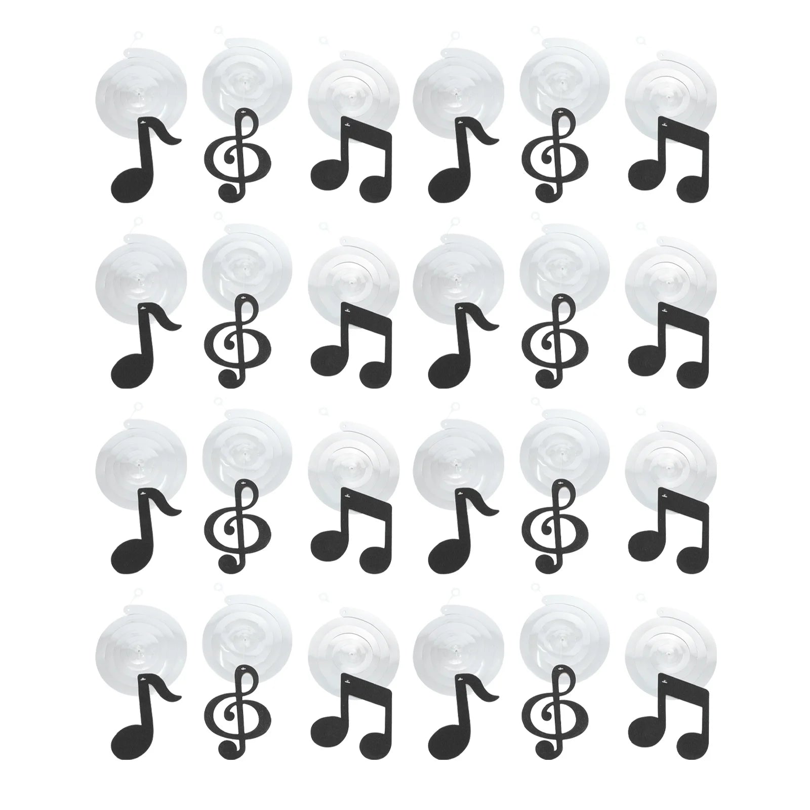 24pcs Music Hanging Swirl Deco Set