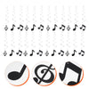 24pcs Music Hanging Swirl Deco Set