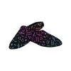 Colorful Music Notes Women's Cotton Slippers