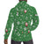 Green Christmas Print Men's Fleece Hoodie