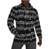 Music Print Men's Fleece Hoodie