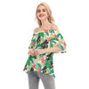 Grand Piano Chill Off-shoulder Back Split Top