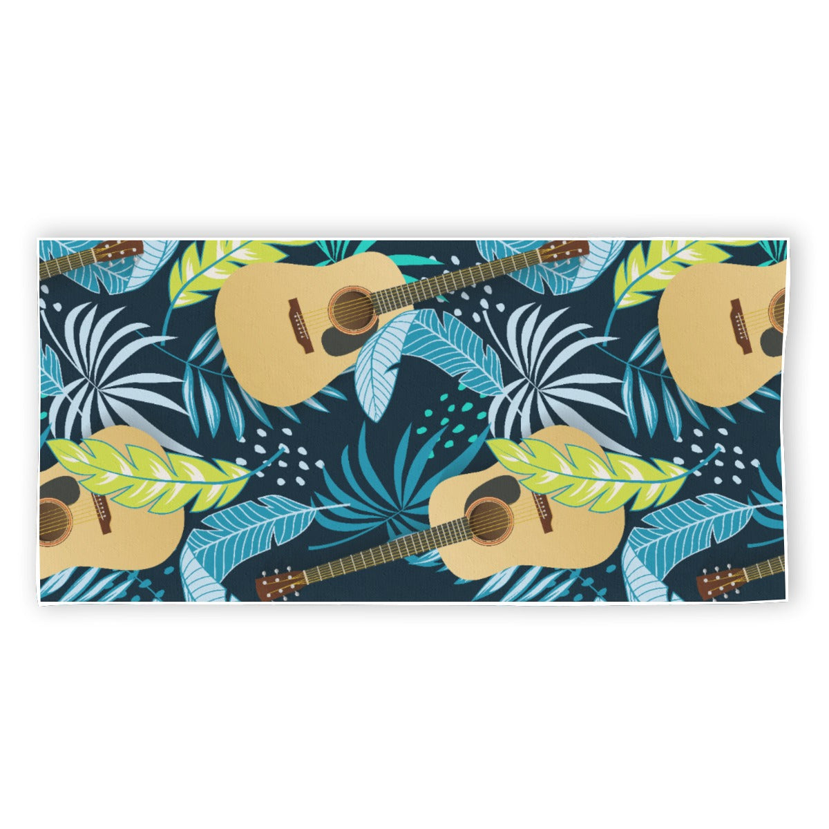 Ocean Guitar Beach Towel