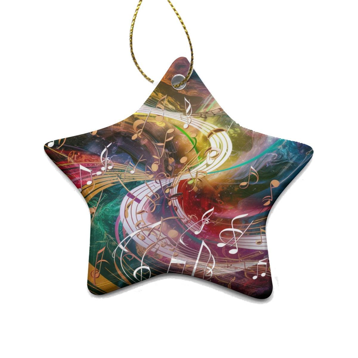 Artistic Music Star Ceramic Hanging Decoration