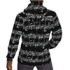 Music Print Men's Fleece Hoodie