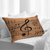 Vintage Music Print Pillow Cover