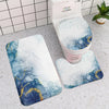 Watercolor Music Toilet Seat Cover & Bathroom Mat Set (3pcs)