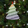 Rainbow Music Christmas Tree Shaped Aluminium Pendant