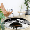 Classic Grand Piano Foldable Round Mat