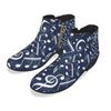 Navy & White Music Notes Women's Short Boots