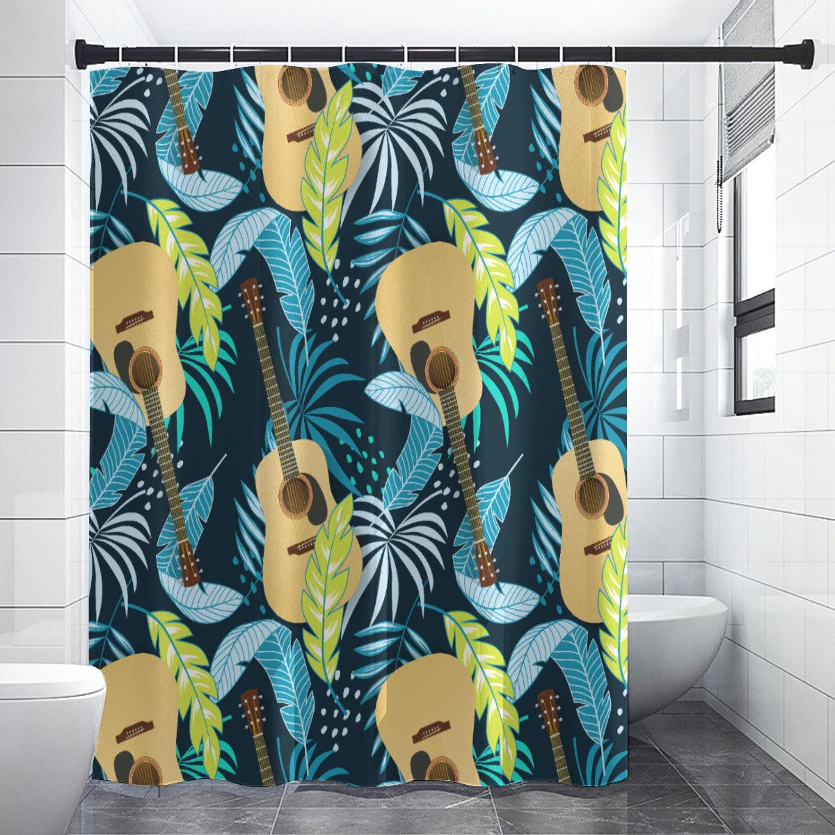 Guitar Vibes Shower Curtain